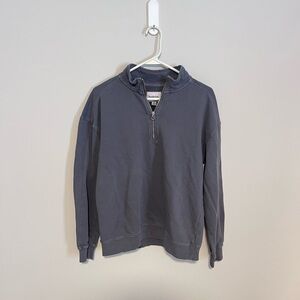 Goodfellow & Co Men’s M Gray Quarter Zip Pullover | Soft Knit Casual Dressy